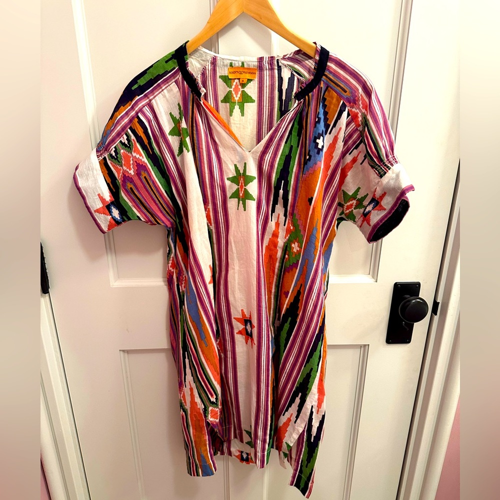 Roberta Freymann mid length cotton dress. Women’s small.